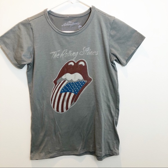 The Rolling Stones Tops - The Rolling Stones Tongue logo graphic tee